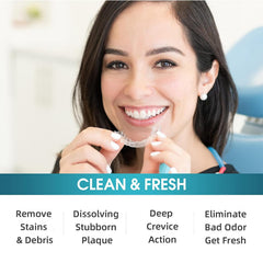 Cleaner for dentures aligners night guards and partial dentures