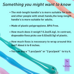 Back teeth reach with YaPoola floss holder