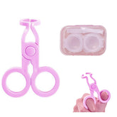 YAFIYGI Eye Opener Pink Contact Lens Tweezers Kit - Front view