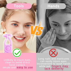 Unique contact lens sticks for insertion and removal