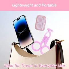 Lightweight portable kit for on-the-go lens care