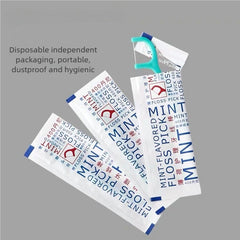 Two packs of 50 floss sticks each