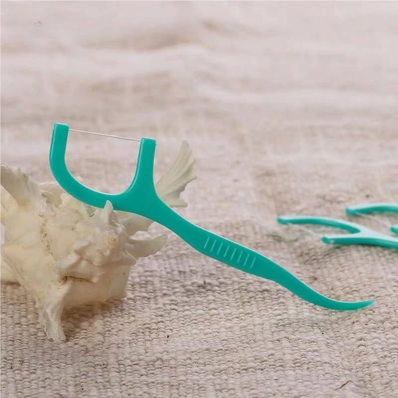 Lifestyle shot of mint floss sticks in travel case