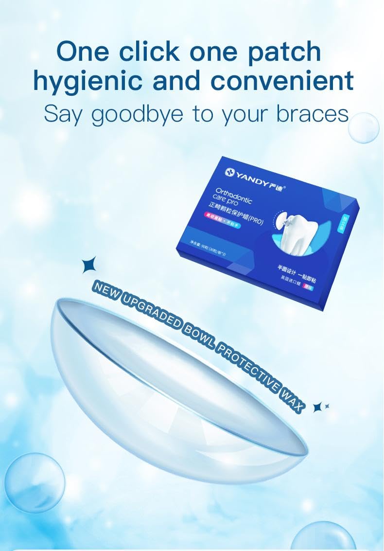 Easy application of orthodontic wax on braces