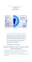 Dental office or classroom use of plaque disclosure sticks