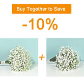 White baby’s breath artificial flowers bulk - 28 stems