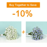 Yastouay white baby's breath artificial flowers set of 6 stems