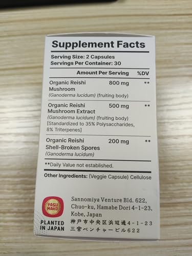 Close-up of Reishi mushroom extract capsules
