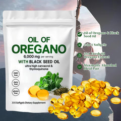 300 softgels packaging for YATIME oregano oil blend