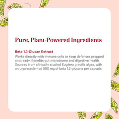 Label highlights yeast-free, non-GMO, vegan, gluten-free ingredients