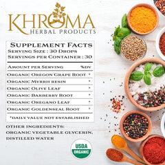Herbal ingredients in Yeast X organic yeast support