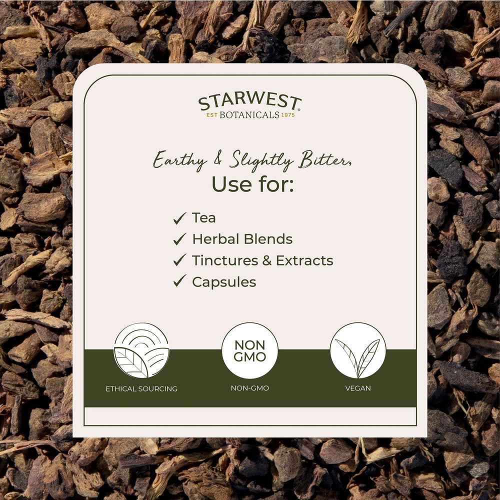 USDA Organic Yellowdock Root label