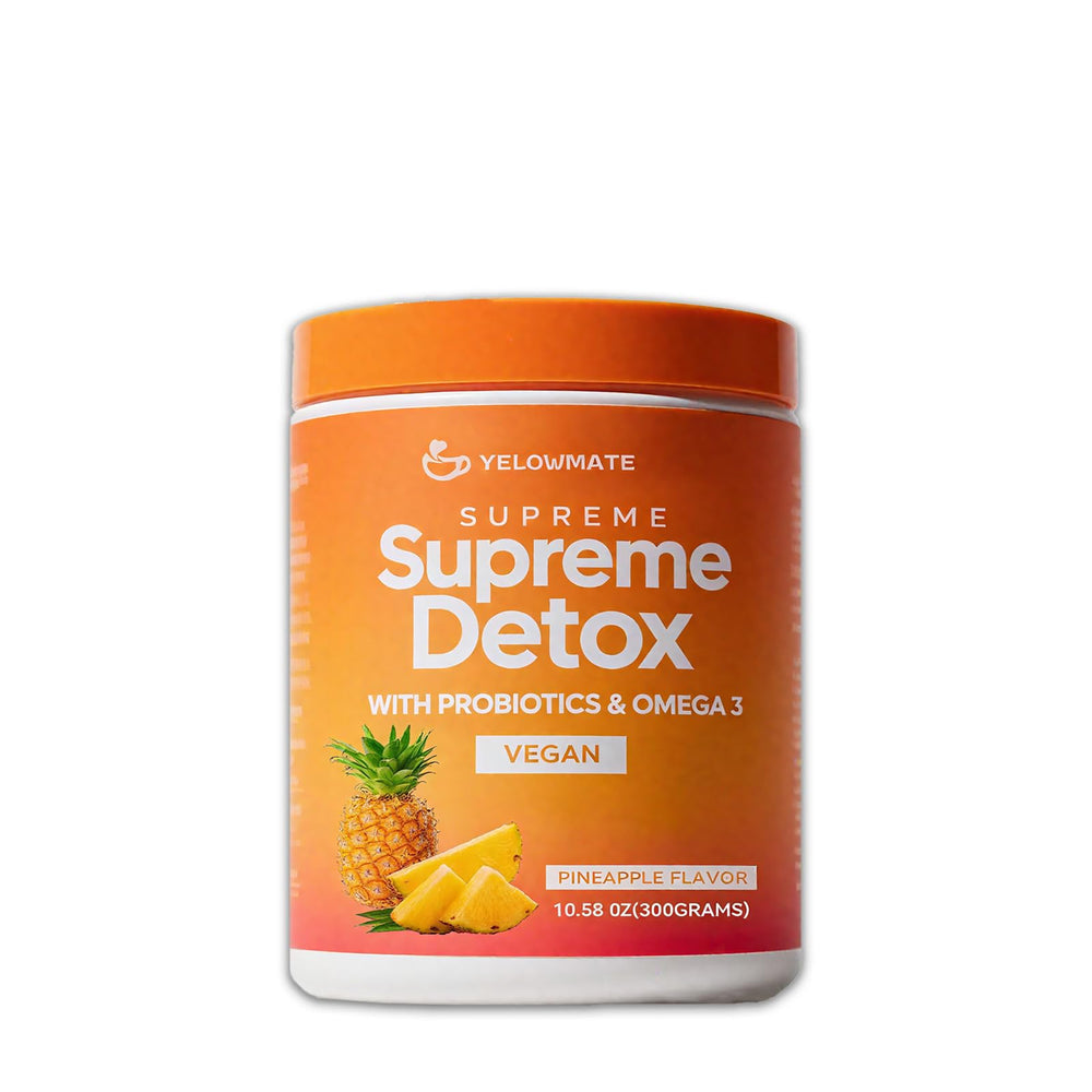 YELOWMATE Digestive Support supplement bottle with Pineapple Enzymes and Hawthorn