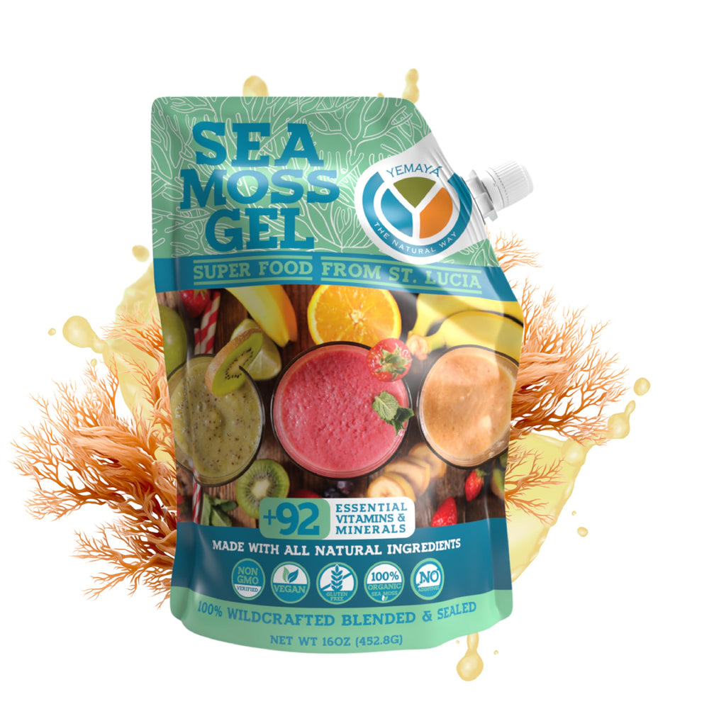 Raw Yemayá Sea Moss Gel in 16 oz jar