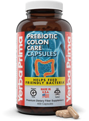 Yerba Prima Colon Care Capsules bottle with 400 count label