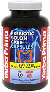Yerba Prima Colon Care Fiber Caps bottle – front view