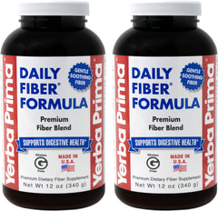 Hero image: Yerba Prima Daily Fiber Formula Powder 12 oz Pack of 2