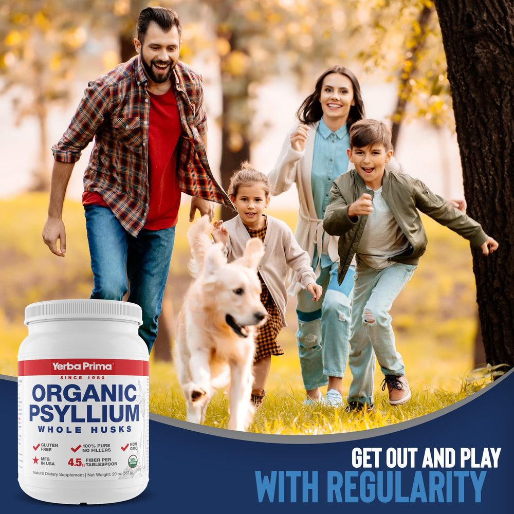 Yerba Prima Psyllium Husk product label