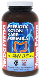 Jar of Yerba Prima Prebiotic Colon Care Powder 12 oz