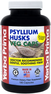 Front view of Yerba Prima Psyllium Husk bottle