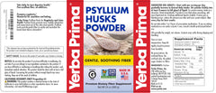Psyllium husks powder mixed with liquid in glass