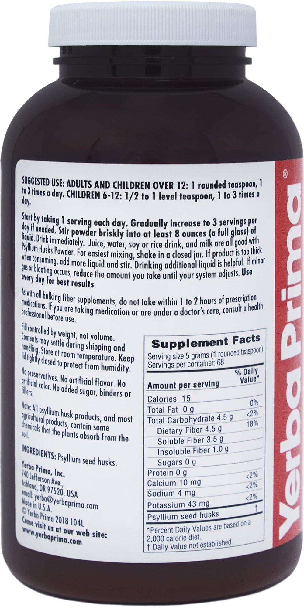 Psyllium husks powder promoting regularity