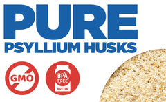 Side view of Yerba Prima Psyllium 12 oz container