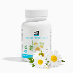 Yes You Can Appetite Support bottle with label, highlighting natural ingredients for mindful eating