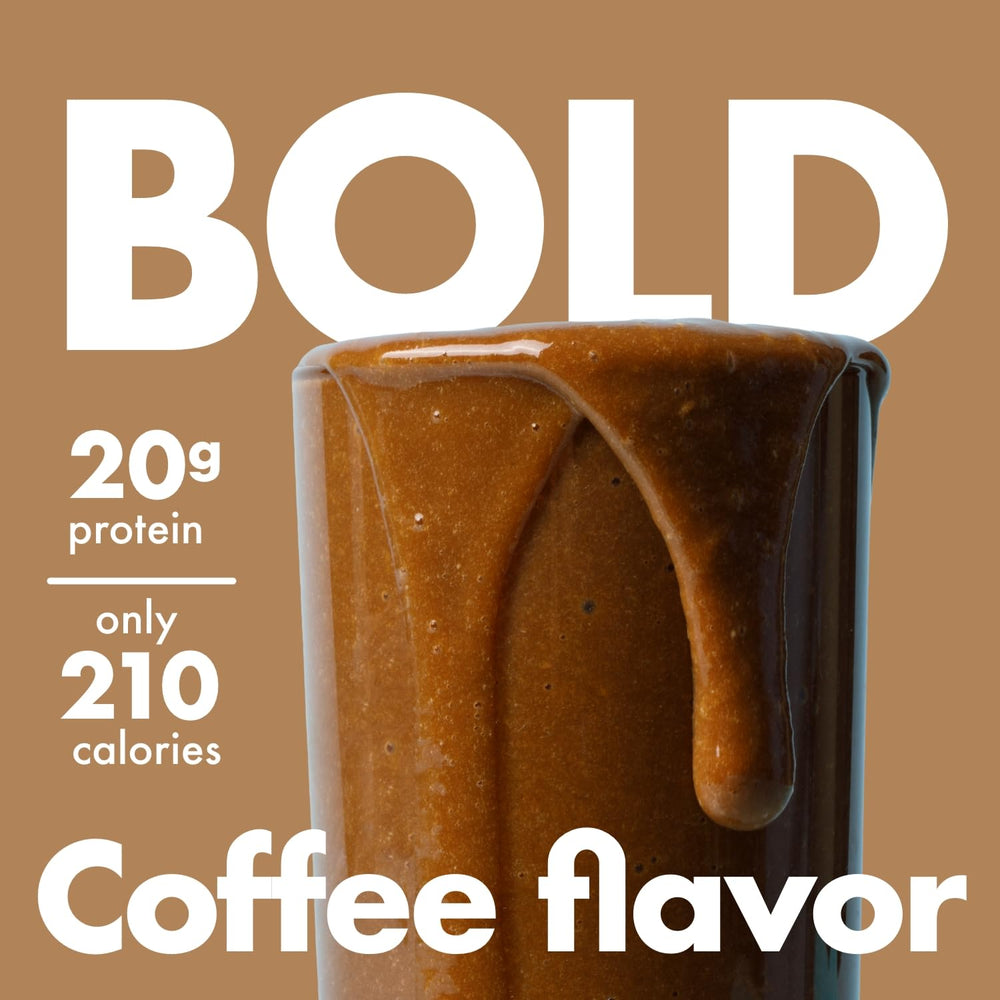 Yes You Can! Coffee shake ready-to-drink in glass for quick meals.