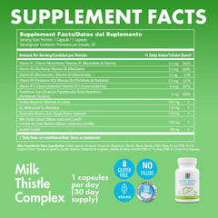 Label highlighting vitamins B1, B2, B6, B12 and Choline