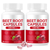 YHFGTTIO Organic Beet Root Capsules bottle front for convenient daily circulation support.