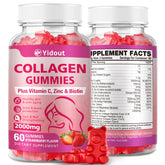 Yidout Collagen Gummies Strawberry bottle front view