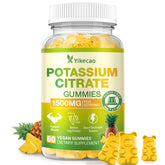 Yikecao Potassium Citrate Gummies bottle label showing 1500mg per gummy
