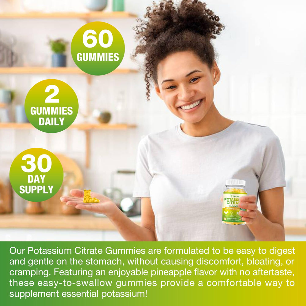 Nutrition facts label on packaging of Yikecao gummies