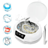 YINPAD Ultrasonic Retainer Cleaner front view in white