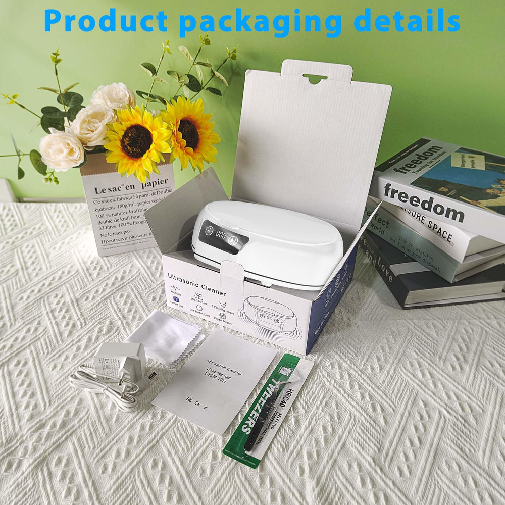 Product image showing packaging and lifestyle context