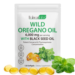 Bottle of YJDHRPBI Oregano Oil Capsules with 2-in-1 formula