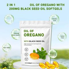 Oregano oil capsules for immune support