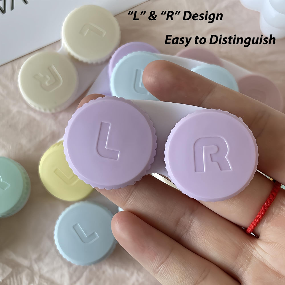 Six candy color options for YKuzLx contact lens cases