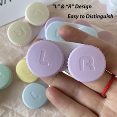 Six candy color options for YKuzLx contact lens cases