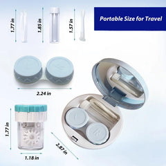 Lenses placed in marked L and R slots inside the case