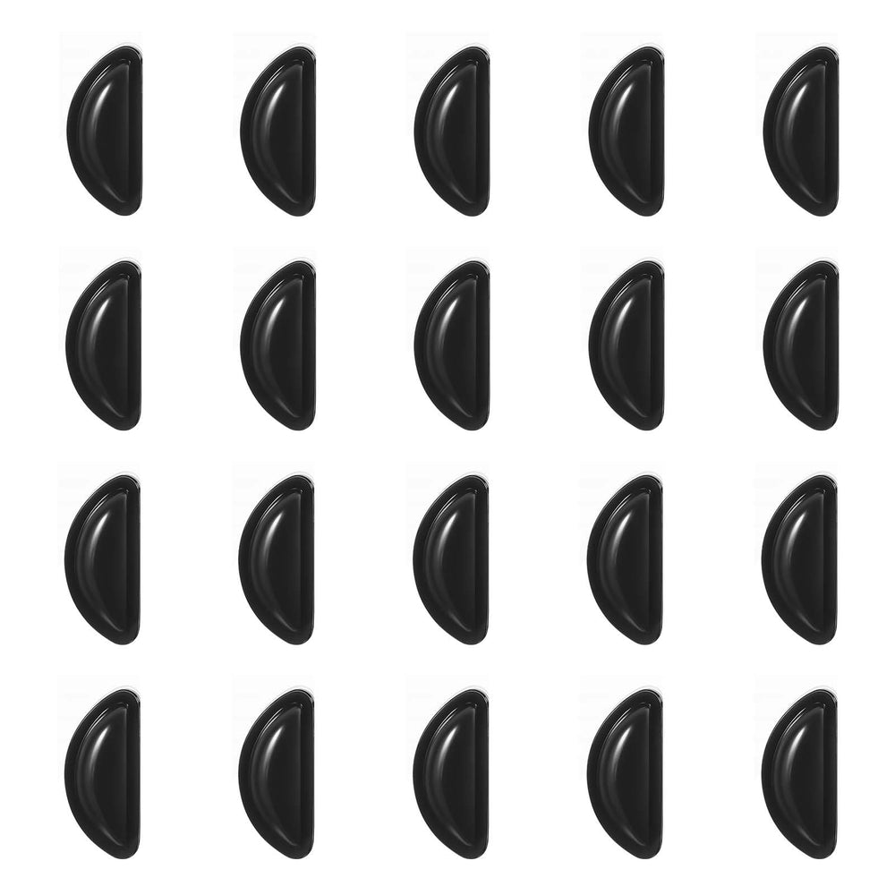 Ymapinc nose pads for glasses, black silicone, 10 pairs