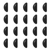 Ymapinc nose pads for glasses, black silicone, 10 pairs