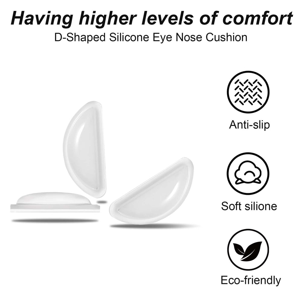 Easy peel-and-stick installation for eyeglass nose pads