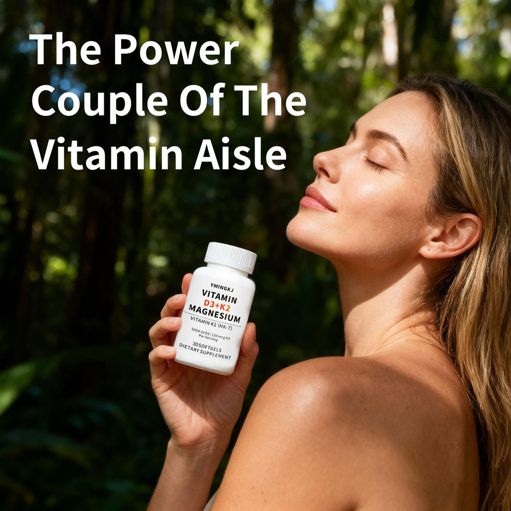 Serving size and supplement facts on YMINGKJ bottle