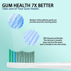 Replacement head showing deep cleaning tuft design