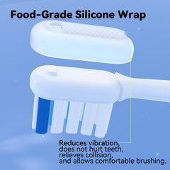 Bristles with 99% rounded ends for gum protection