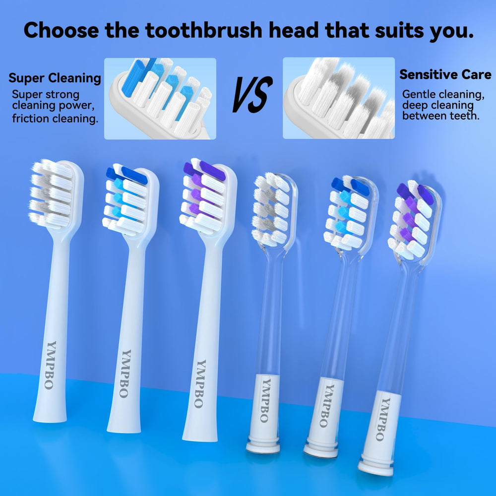 Travel-ready individually packaged YMPBO toothbrush heads
