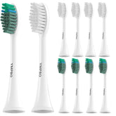YMPBO toothbrush replacement heads for Tao Clean Sonic Toothbrush – front view