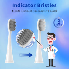 White 10-pack packaging of YMPBO replacement toothbrush heads